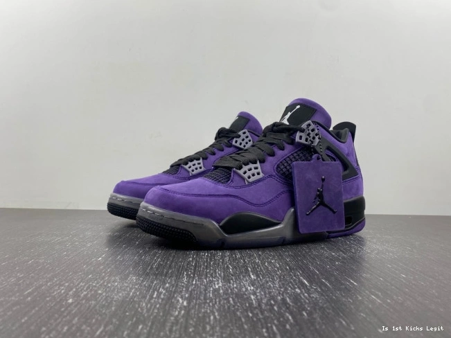 Air Purple x Travis Suede Scott 4 Jordan 0817